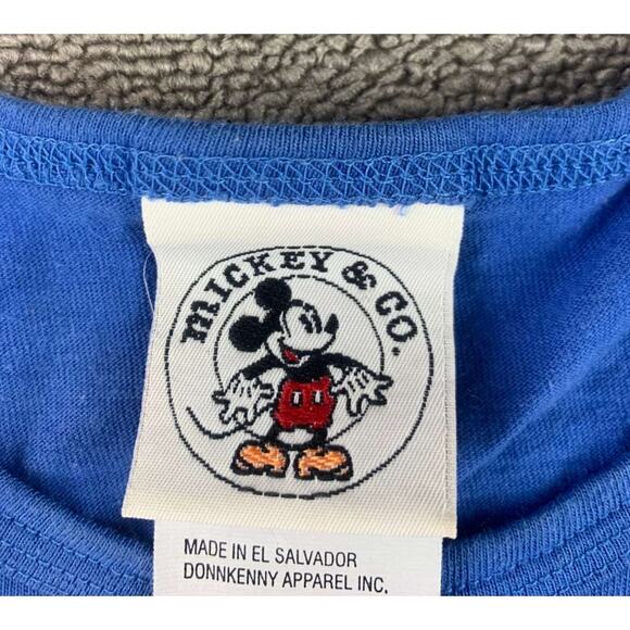 Disney Mickey & Co Goofy Varsity Tank Top Mens Large Blue 1 Graphic 90s Y2K - Picture 3 of 10